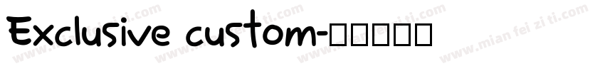 Exclusive custom字体转换
